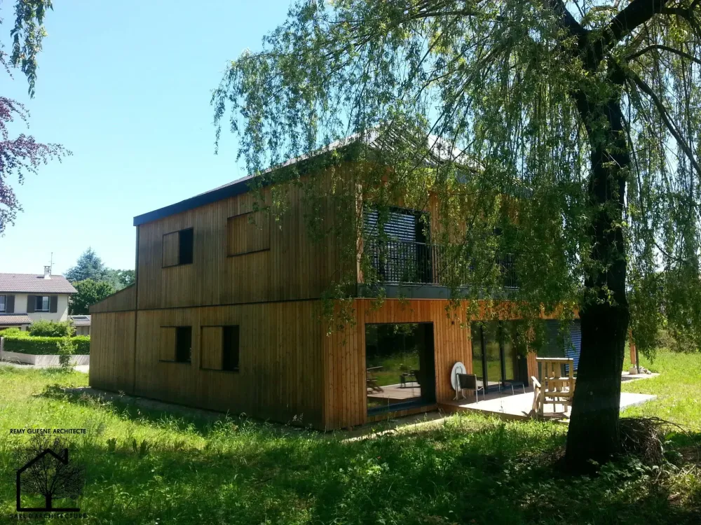 Architecte maison ossature bois près de Sallanches 